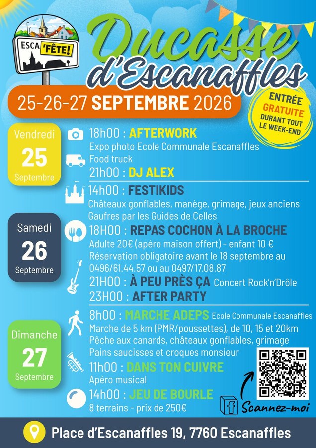 Affiche de Ducasse d'Escannafles