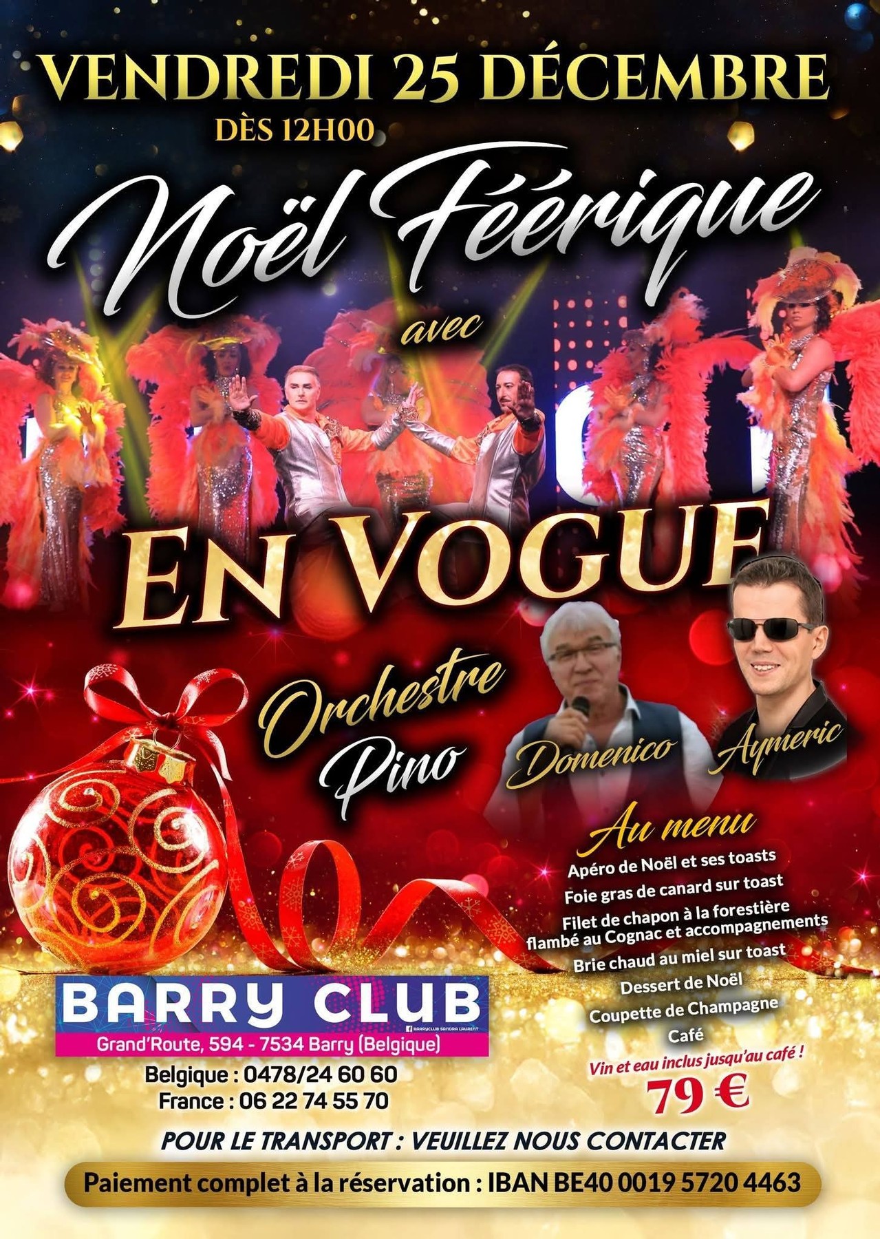 Affiche complète de Noël féérique